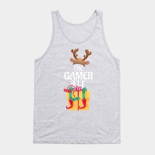 The Gamer Elf Christmas Matching Pajama Family Party Gift Tank Top